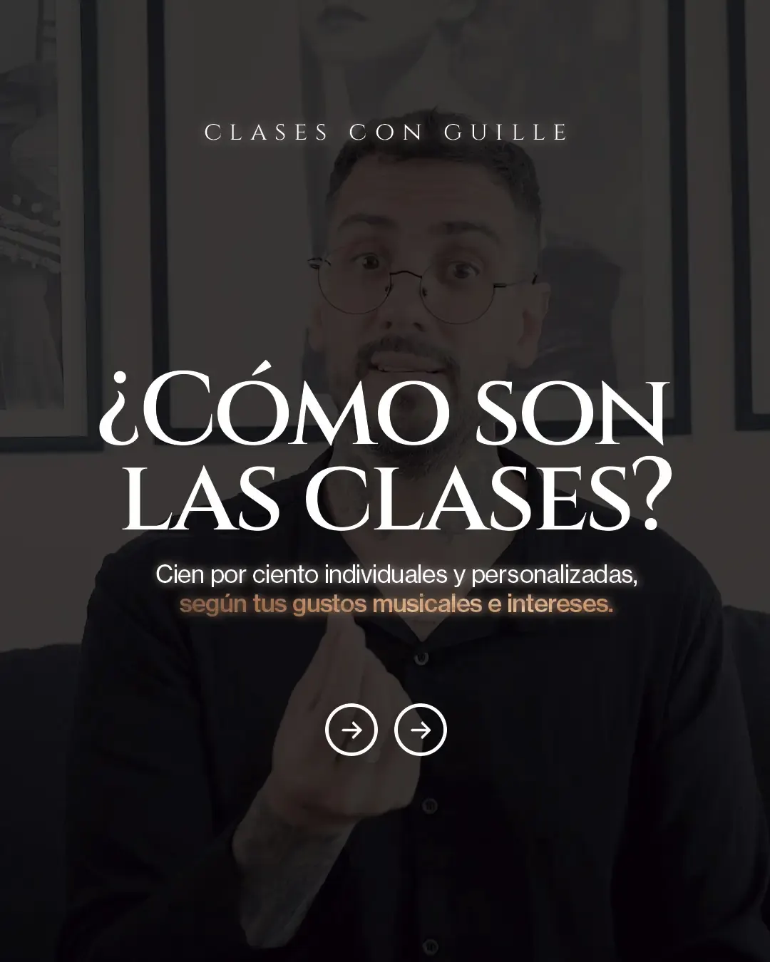 ¿Cómo son las clases? Cien por ciento individuales y personalizadas, según tus gustos musicales e intereses.